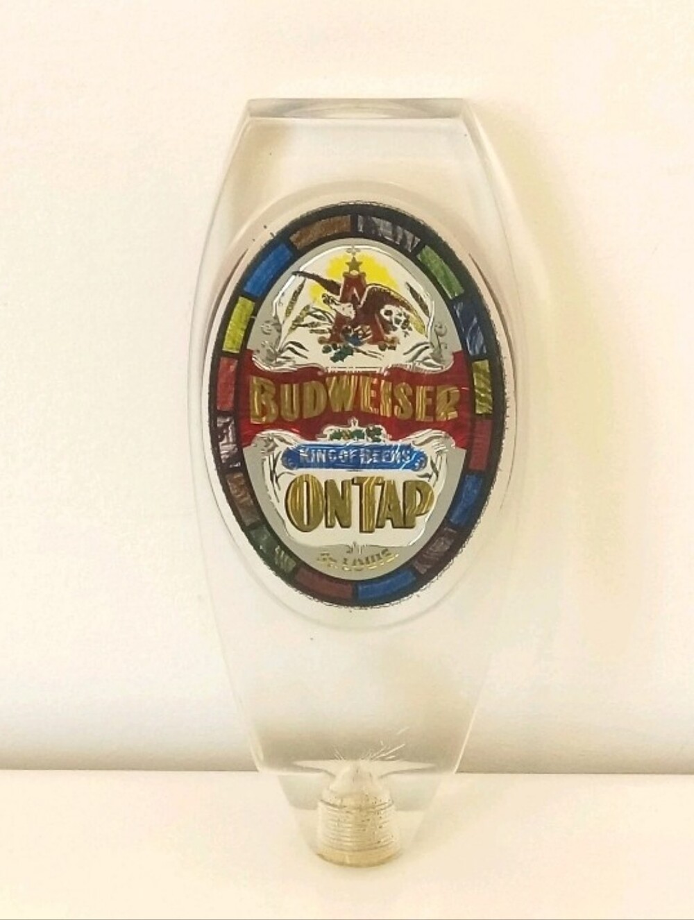 Budweiser Tap Handle King of Beers BUD On Tap Anheuser-Busch St. Louis.